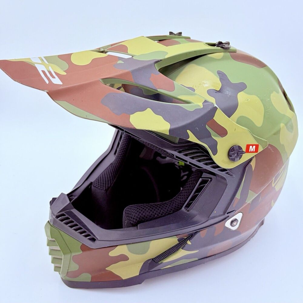 LS2 Gate Youth Motocross Helmet Camo Full Face Off Road Size Medium